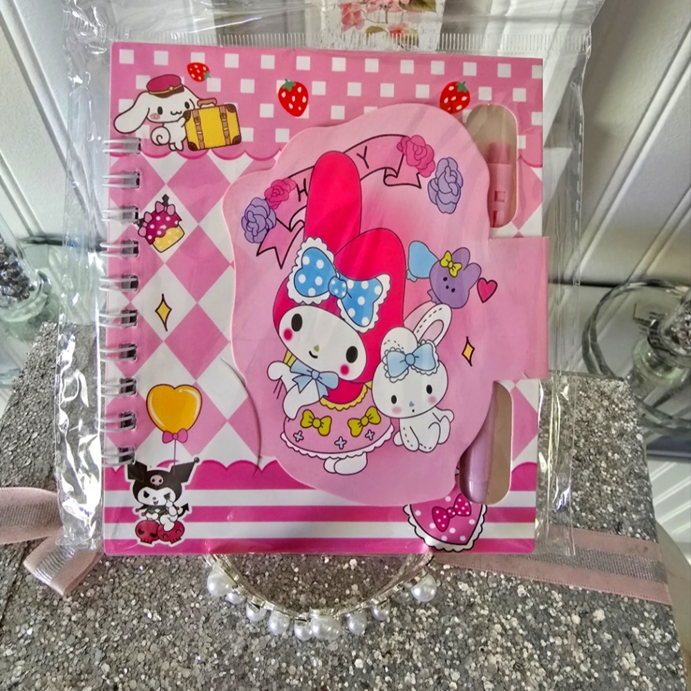 NWT Cute Pink Character Notebook